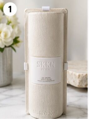 NEW SKKN by Kim Oil Drops Vita-C Glow 1 oz Vitamin C Face Oil Unopened MSRP $95